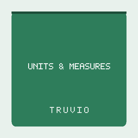 Truvio Unit Measure 12